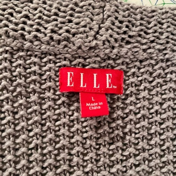 Crochet Knit Cardigan Women's L Duster Open Front Knitwear Cover Up (F-174) - Picture 5 of 6